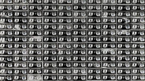 Andy Warhol, 200 one dollar bills, 1962 © DR