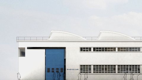 Galerie Gagosian, façade extérieure du bâtiment, vue partielle © Jean Nouvel & Architecture de HW