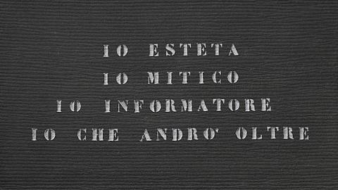 Vincenzo Agnetti, Ritratto d’artista 1971 (détail), Sotheby’s London: jeudi 15 octobre 2015 (Lot 00041) © Archivio Agnetti, Milan