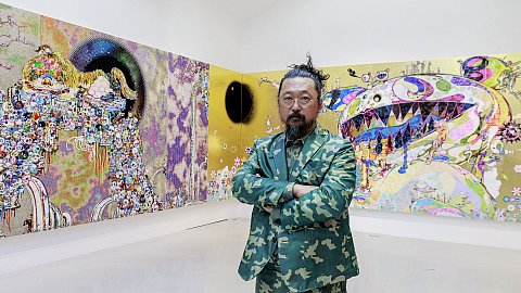 Portrait de Takashi Murakami, photo Claire Dorn © Galerie Perrotin