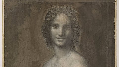 Atelier de Léonard de Vinci, La Joconde nue (détails)
Chantilly, musée Condé, DE-32
