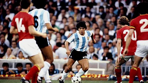 Argentine vs Belgique pendant la coupe du monde 1982 en Espagne