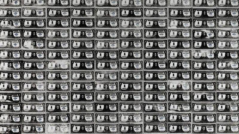 Andy Warhol, 200 one dollar bills, 1962 © DR