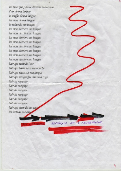 Julien Blaine, La langues n’apoint d’os (2), 2005 © Collection Lerka