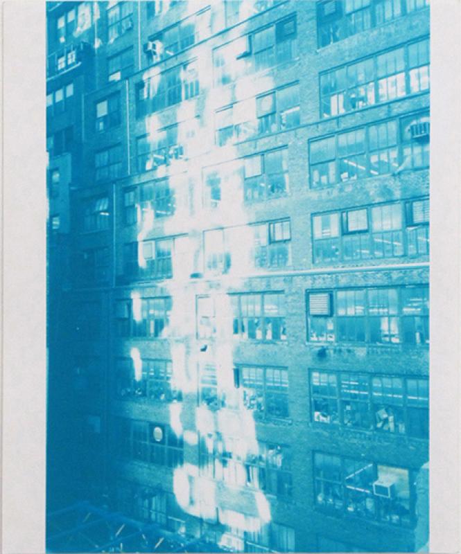 Ryan Foerster, 332 W 37th st - Blue, 2010, c-print, 10 x 8 inches unique work © Ryan Foerster