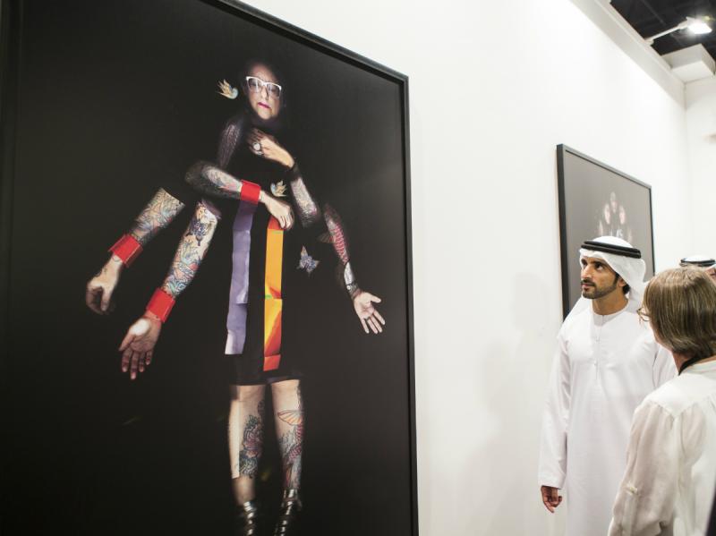 Sheikh Hamdan Bin Mohammed Bin Rashid Al Maktoum (detail) © Courtesy Art Dubai