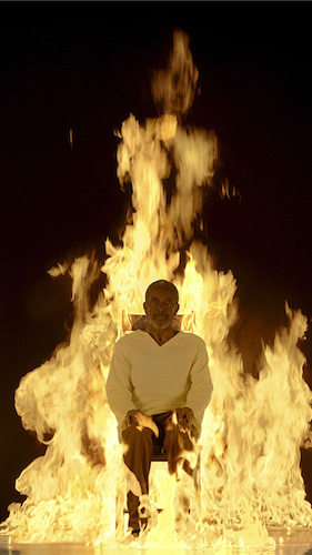 Bill Viola, Fire from Martyrs (Earth, Air, Fire, Water), 2014 © courtesy of James Cohen Gallery