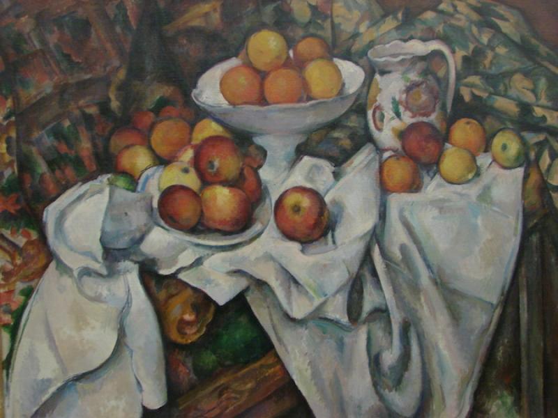 Paul Cézanne, Nature morte aux pommes et aux oranges (1895-1900) © DR
