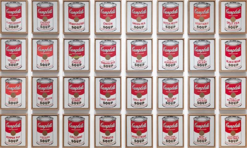 Andy Warhol, Campbell’s Soup Cans, 1962 © Andy Warhol Foundation / ARS, NY / TM Licensed by Campbell’s Soup Co. All rights reserved