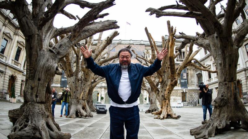 Ai Weiwei à la Royal Academy © Leon Neal/AFP/Getty Images