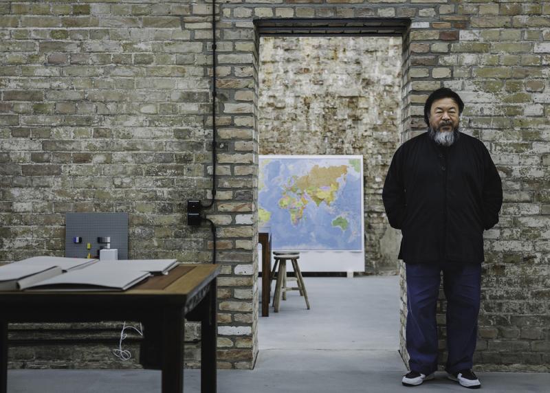 Portrait of Ai Weiwei in his Berlin studio by Wolfgang Stahr for Artsy © Artsy and Wolfgang Stahr