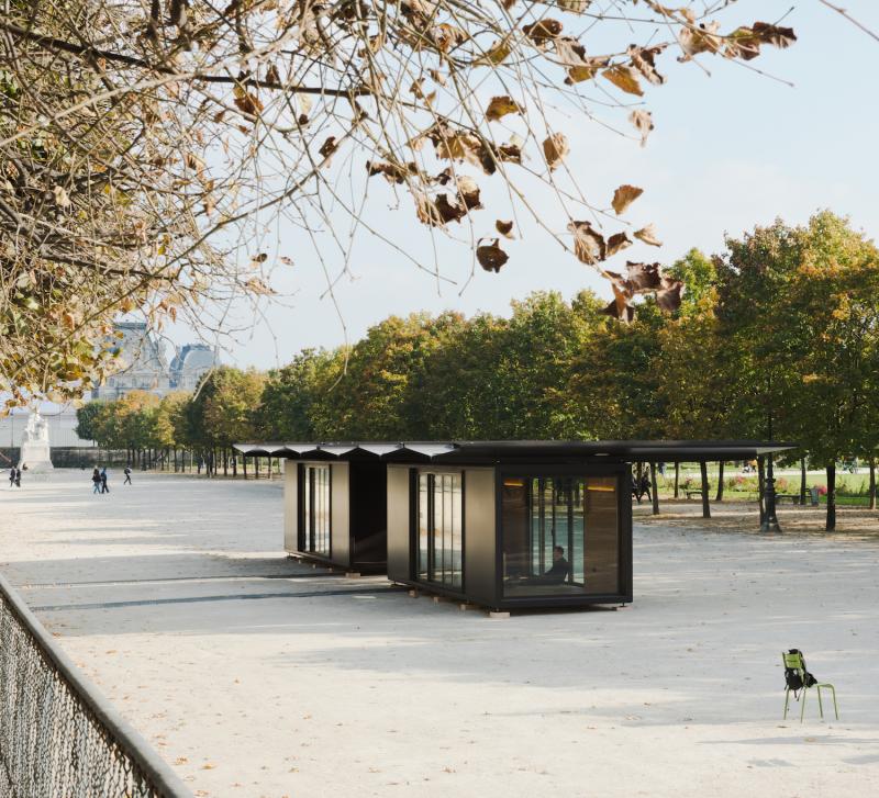 Ronan & Erwan Bouroullec, Le Kiosque, Parcours Hors les Murs FIAC 2015, jardin des Tuileries © Studio Bouroullec