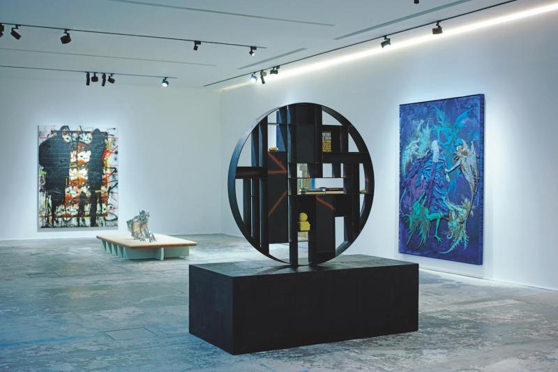 Rashid Johnson/Matthew Day Jackson, exposition «New American Art», Studio des Acacias, Paris, octobre 2015 © © Photo Mario Palmieri