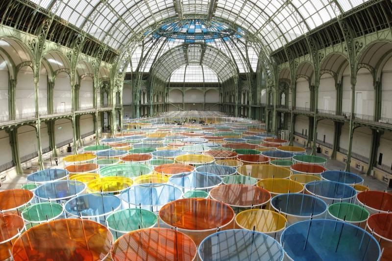 Daniel Buren, Monumenta 2012, exposition excentrique © Grand Palais