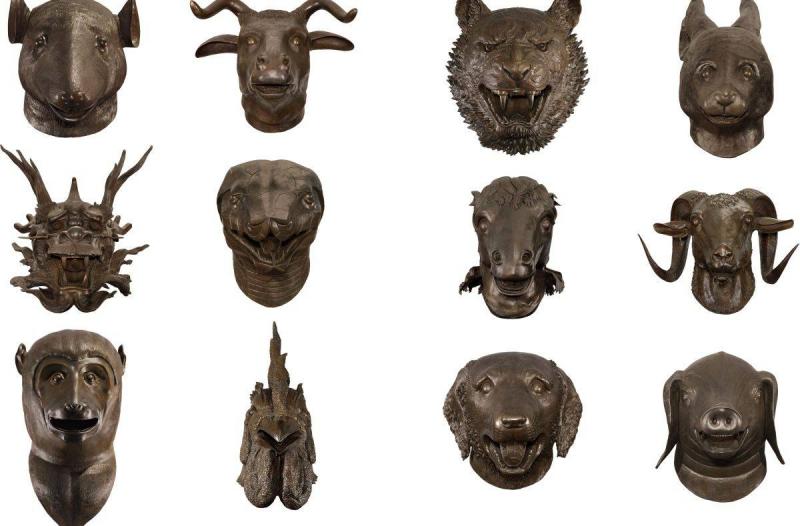 Ai Weiwei, Circle of Animals, Zodiac Heads (bronze) vendue pour 5 427 242$ par Phillips, De Pury and Luxembourg London © DR