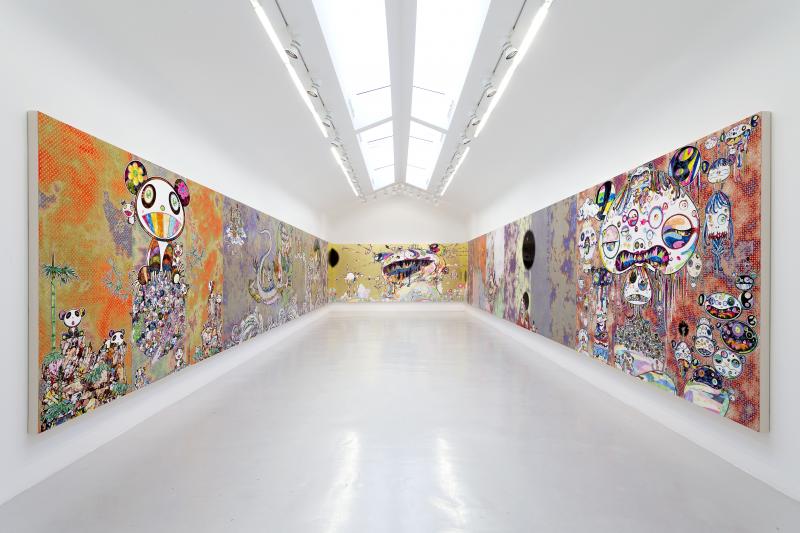 Exposition Takashi Murakami “Learning the Magic of Painting”, Galerie Perrotin, Paris © Galerie Perrotin Photos: Claire Dor