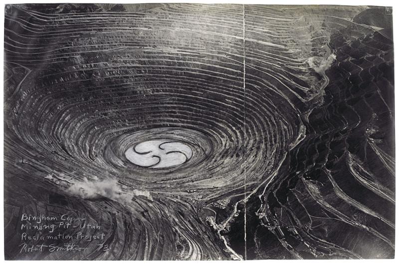 Robert Smithson, Bingham Copper Mining Pit, Reclamation Project, 1973 © DR