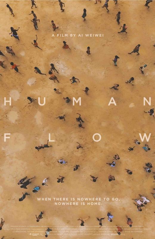 Theatrical one-sheet for HUMAN FLOW, an Amazon Studios release © Photo Courtesy of Amazon Studios