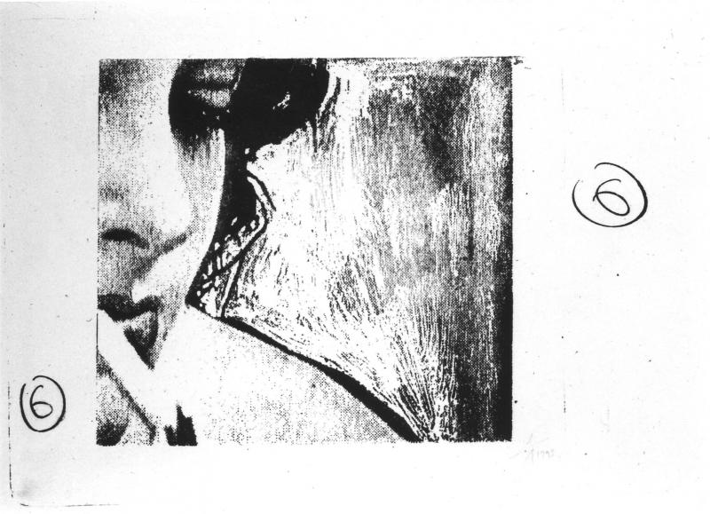Claude Buraglio, Elle fume pour dix, 1993 
Lithographie 65 x 50 cm © DR