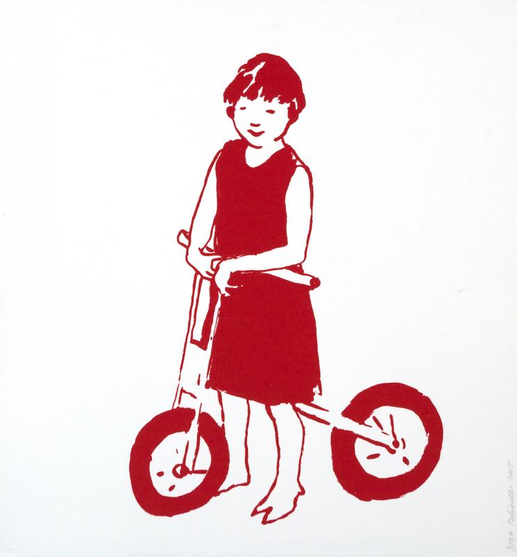 Françoise Petrovitch, Rougir (11), 2005 
Sérigraphie sur papier Rivoli, 44 x 41 cm © DR